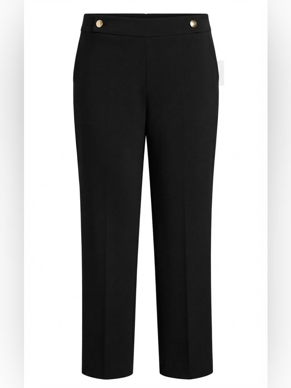 NWT Anne Klein Black Women's Pants with Gold Buttons Size M